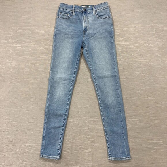 Levi's 720 Jeans Womens 29 x 30 High Rise Super Skinny Light Wash Stretch Denim - Picture 2 of 15